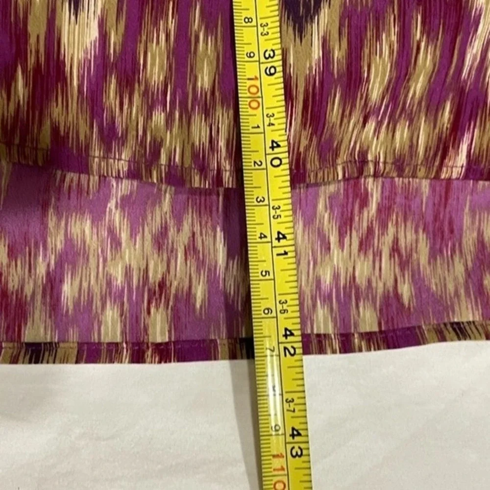 Lauren Ralph Lauren‎ Shirt Dress Medium Midi LS Geometric Print